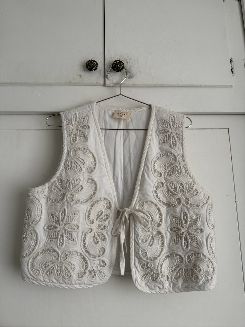 Sezane Wali Vest Lace Jacket